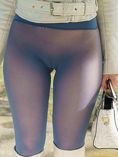Jeny in blue seamless pantyhose image 4